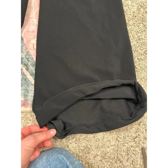 Y2K VTG Womens Black High Waisted Flare Grommet Pants Grunge Emo Alt 90s Small - Picture 6 of 8